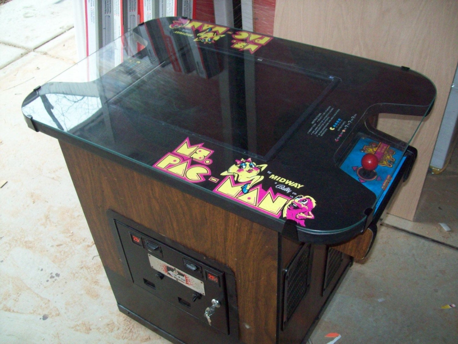 MS. PACMAN Fully Restored Original Cocktail Table Video