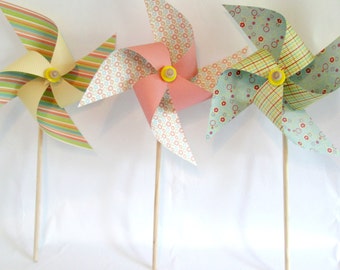 Pinwheels in Double Layer in X-Large Yard Size Pinwheels Made