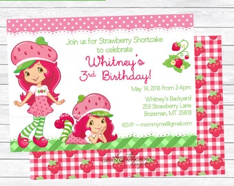 Strawberry Shortcake Invitations
