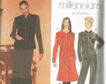 Simplicity 8850 Mellennium Jacket, Skirt and Pants Pattern SZ 16-22