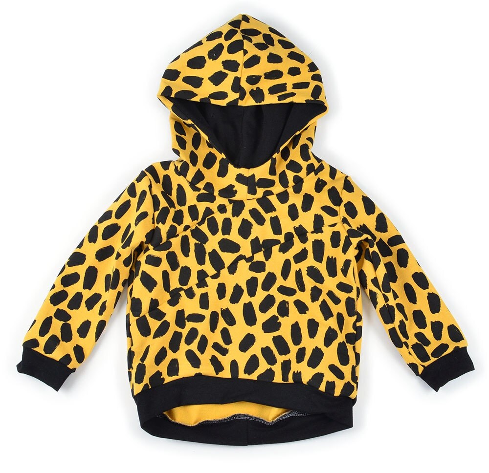 Kids hoodie sewing pattern // blocked front // scuba hood