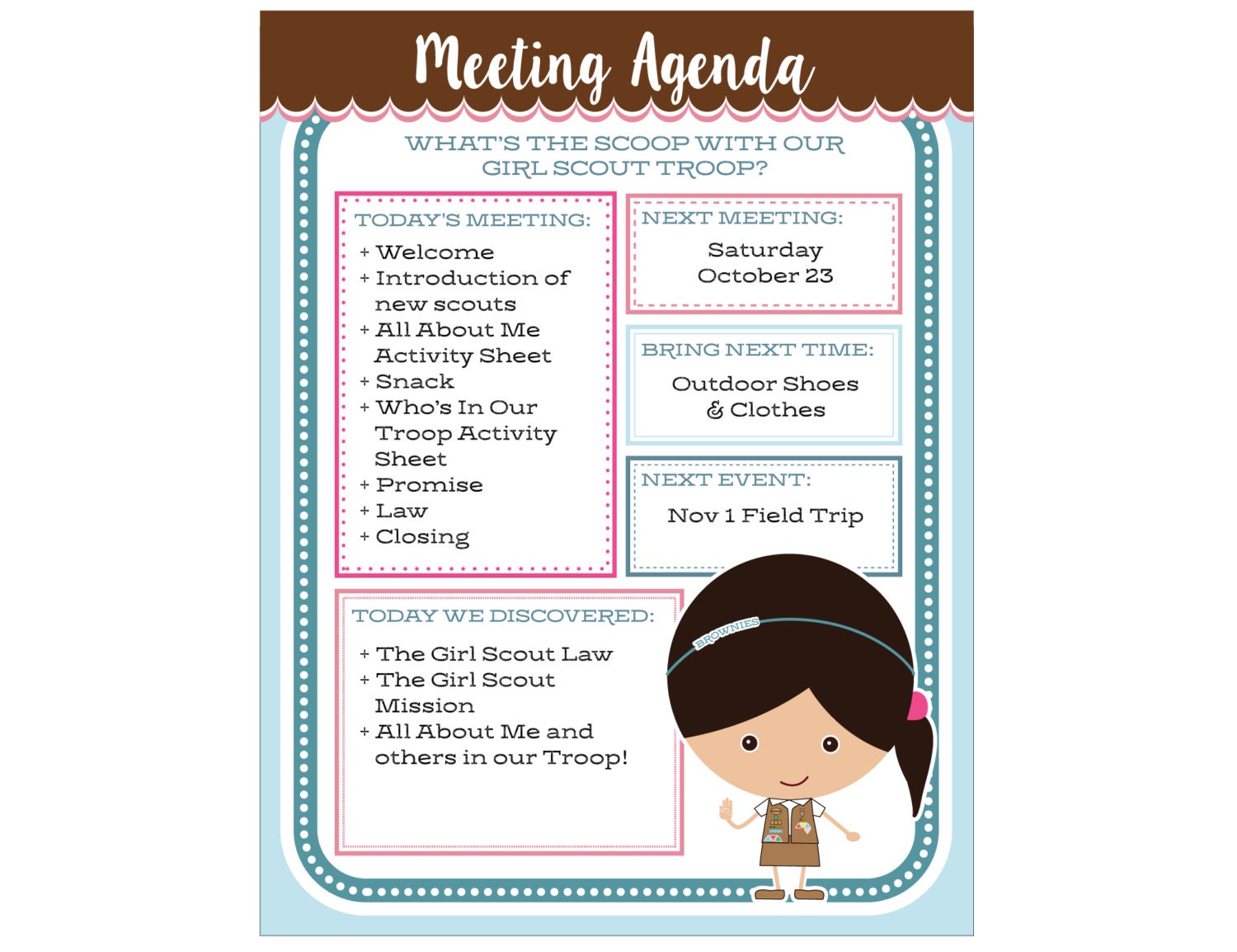 Printable Meeting Agenda Template Best For Mac