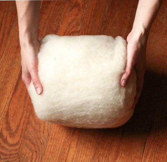 4 oz. Core Wool Batting for Needle Felting Stuffing Wet