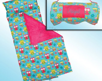 Owl Nap Mat - All Over Printed - Personalized and Embroidered