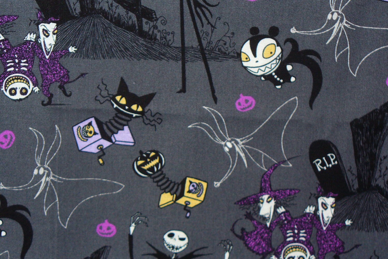 Nightmare Before Christmas Fabric Jack in by trinketsintheattic