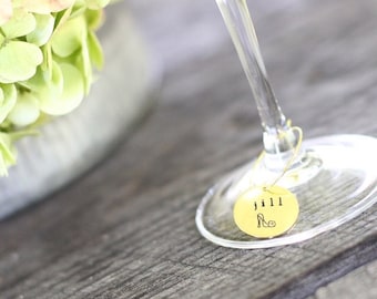 Bridal Shower Wine Glass Charms, Personalized Wine Charms, Customized Wine Charms, Wine Charms Wedding, Wine Lover Gift, Wine Wedding Favor