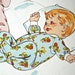 Kwik Sew 1037, Baby Sleeper pattern, sizes S, M, L, XL, Vintage 1980