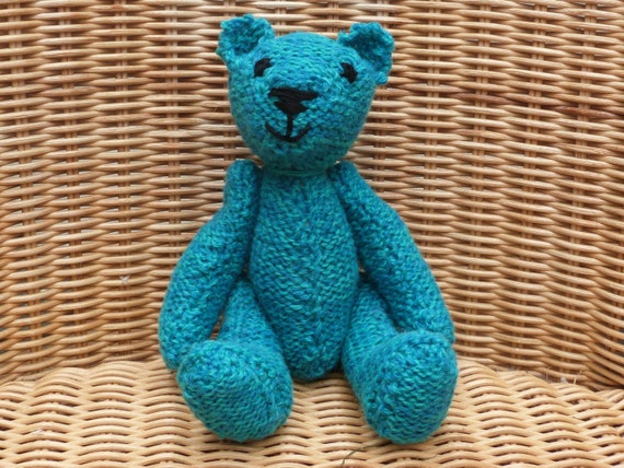 big teal teddy bear