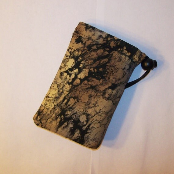 Pipe Pouch Dark & Gold Bag Pipe Case Glass Pipe Bag Padded