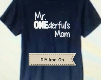 Download Mr ONEderful Mustache 1st Birthday shirt Front and Back