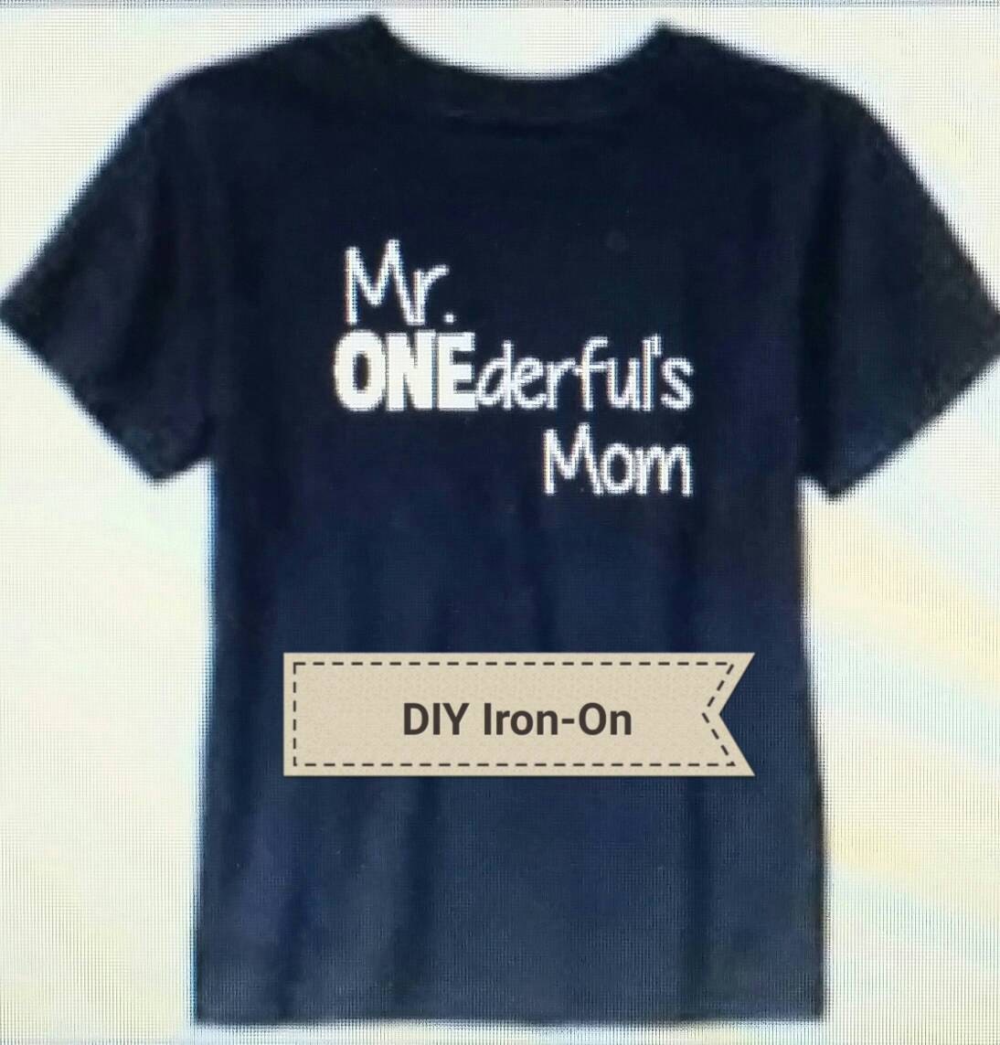 IronOn Decals Make your own shirt Matching decals for Mr
