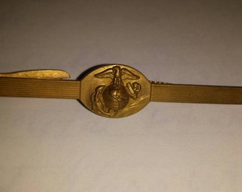 USMC Tie Clip Vintage Korean War