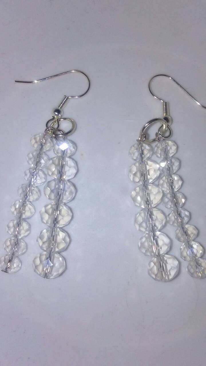 Crystal Ice dangle earrings