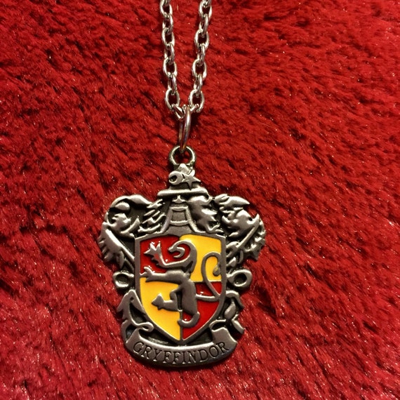 Harry Potter Gryffindor Necklace by EpicButtons on Etsy