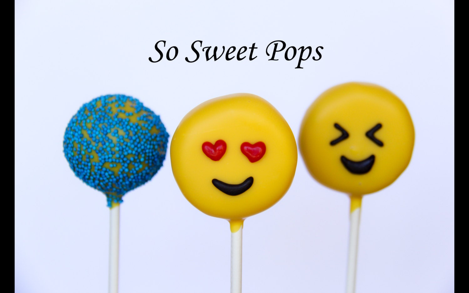 So Sweet Pops Happily Made Emoji Inspired Cake Pops