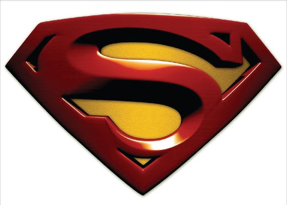 Superman Wall Decal Superman Shield Super Hero Wall