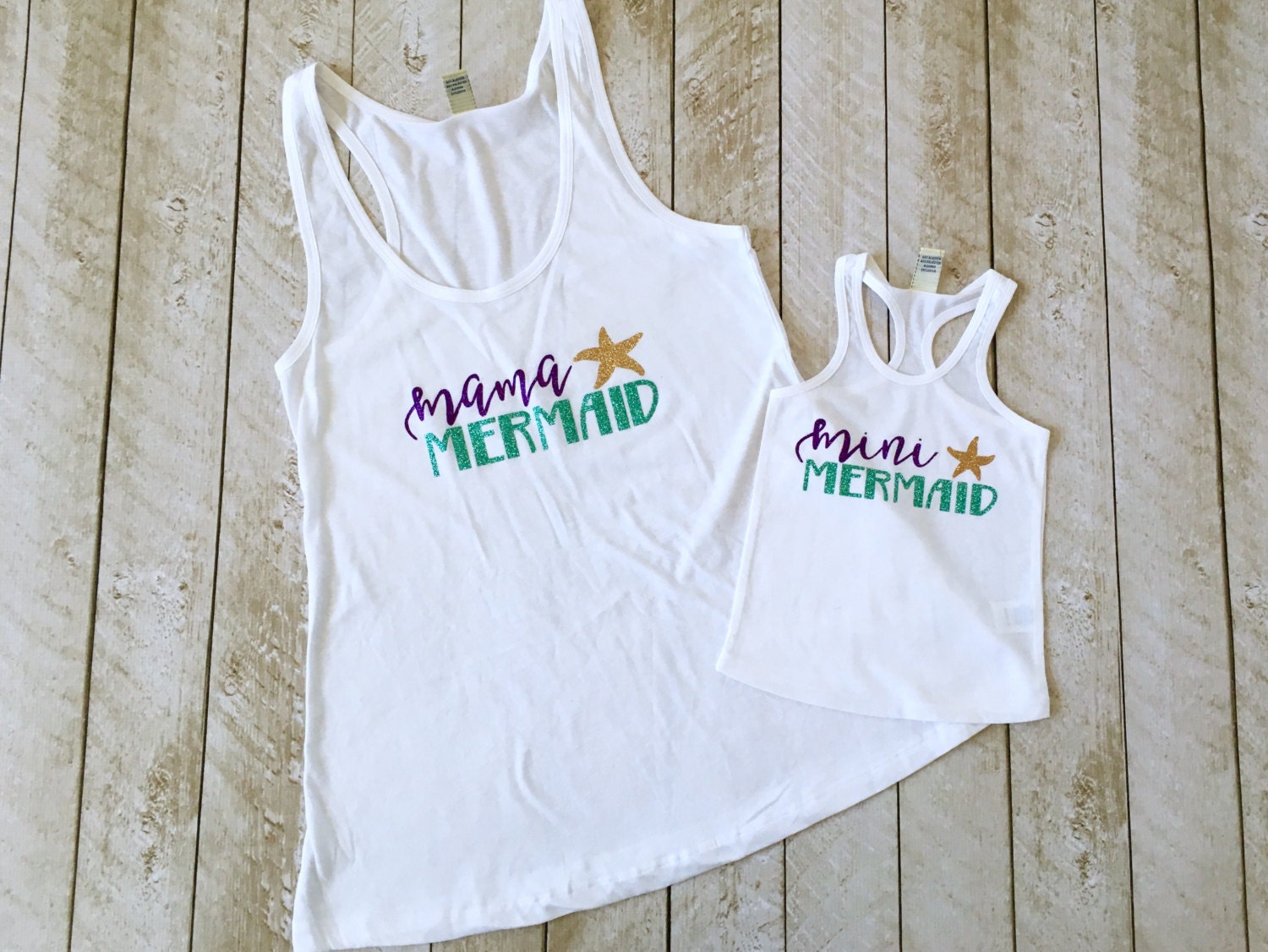 Mama Mermaid & Mini Mermaid Tank Set Mommy and Me