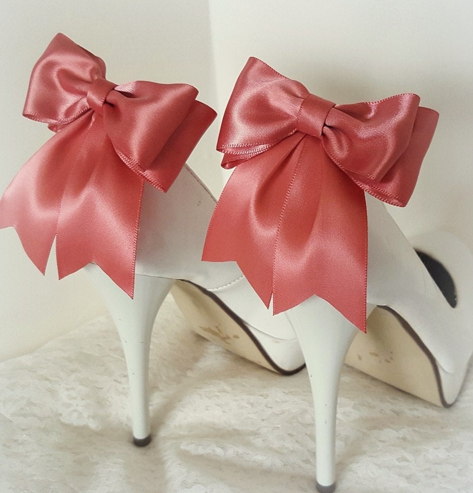 Wedding Shoe Clips Bridal Shoe Clips Satin Bow by ShoeClipsOnly