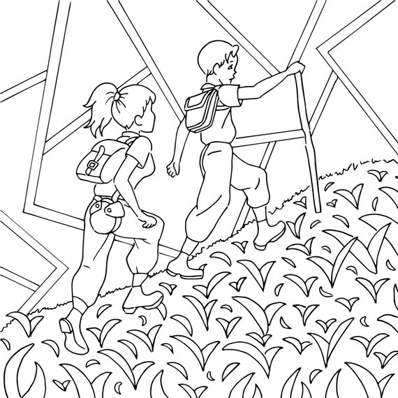 camping supplies coloring pages - photo #21