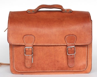 Messenger bag leather backpack leather rucksack leather school bag 15