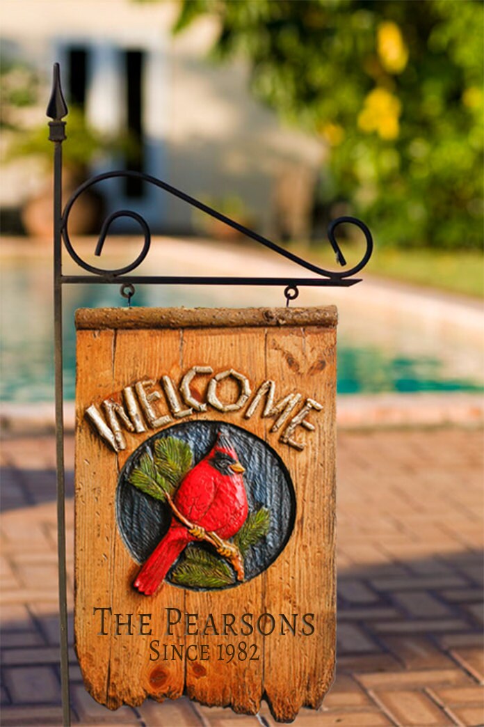 Cardinal Yard Sign and Stake