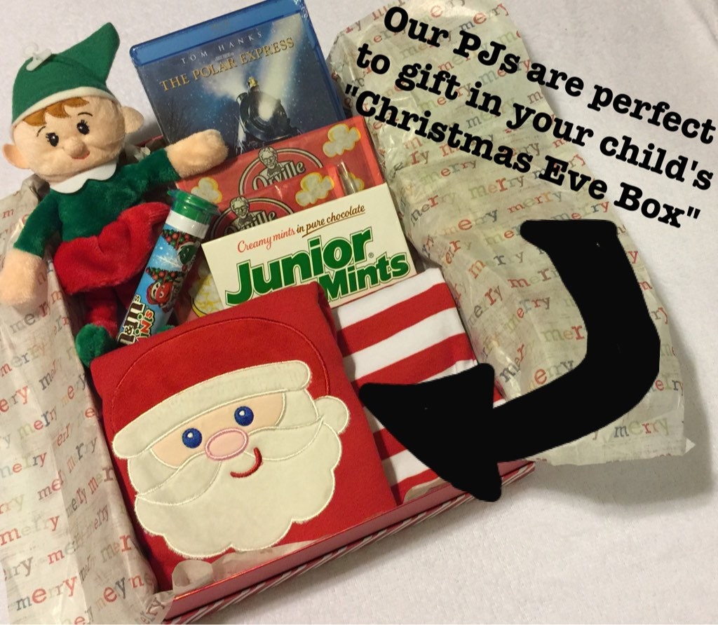 Perfect Christmas Eve Box pajamas for children by BirdieJamesEandS