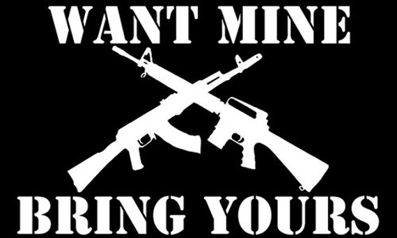 Want Mine Bring Yours Decal Car Decal 2nd by StickerAndDecalMafia