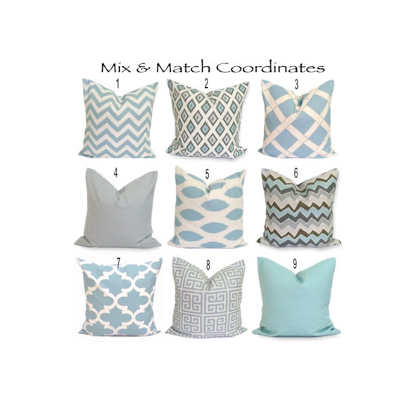 BLUE Pillows..ALL SIZES.Decorative Pillow