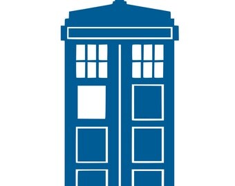 Dr Who Tardis SVG cutting file for Cricut and Silhouette
