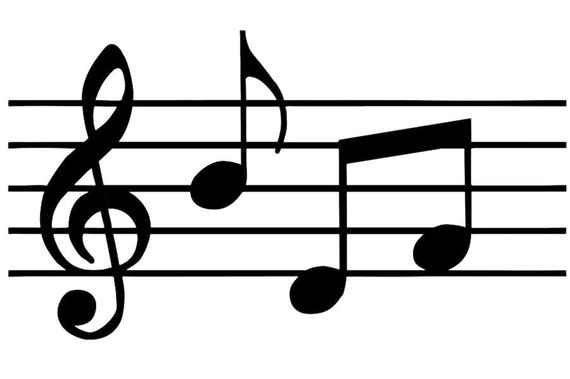 Download Music Sheet Cricut Sihouette SVG file cut. eps-dxf-png