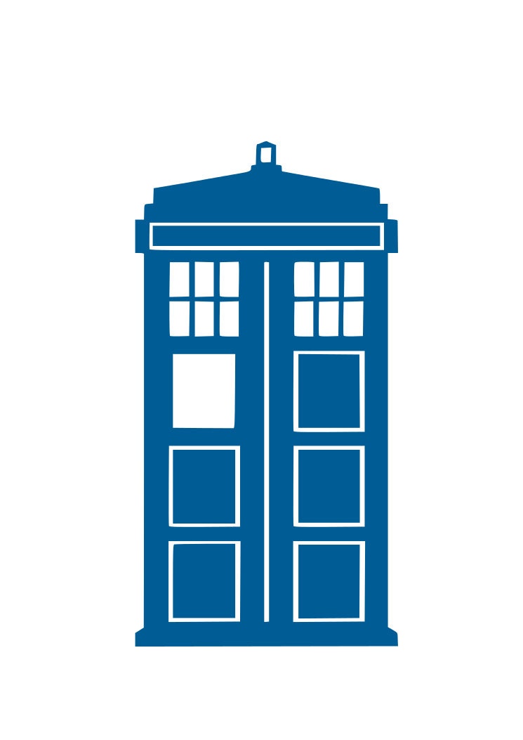 Download Dr Who Tardis SVG cutting file for Cricut and Silhouette