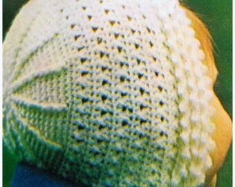Crochet Baby Hat Pattern, Baby Girl Bonnet, Easy Baby Cap Pattern