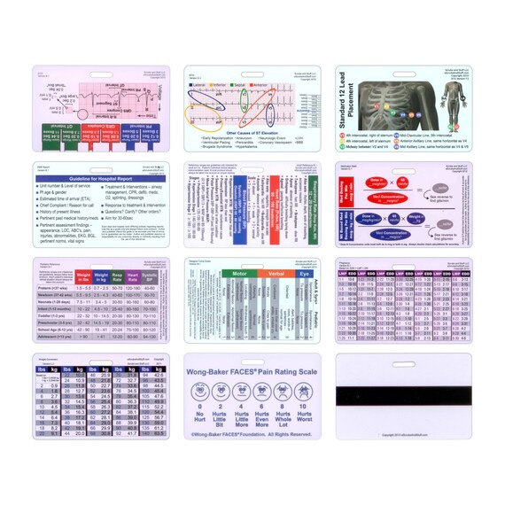 Plete EMS Horizontal Badge Card Set 12 Cards By