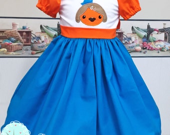 Dashi Dog Dress, Octonauts Inspired Dress, Dashi Costume, Dashi Custom Dress, Children Size, Pretend, Dress-up,