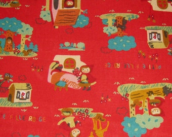 Little Red Riding Hood Cotton Fabric, Fabric By The Yard, Cotton Fabric Kawaii Fabric, Cotton Fabric,Fairy Tale Fabric