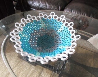 Decorative bowl Home decor Paper art Qulled bowl Modern home decor Contemporary style