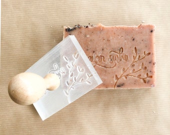 Acrylic Soap Stamp - custom logo soap stamp - acrylic stamp - soap logo - custom soap stamp - custom acrylic stamp - soap maker stamp