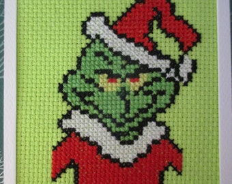 Grinch Cross Stitch 