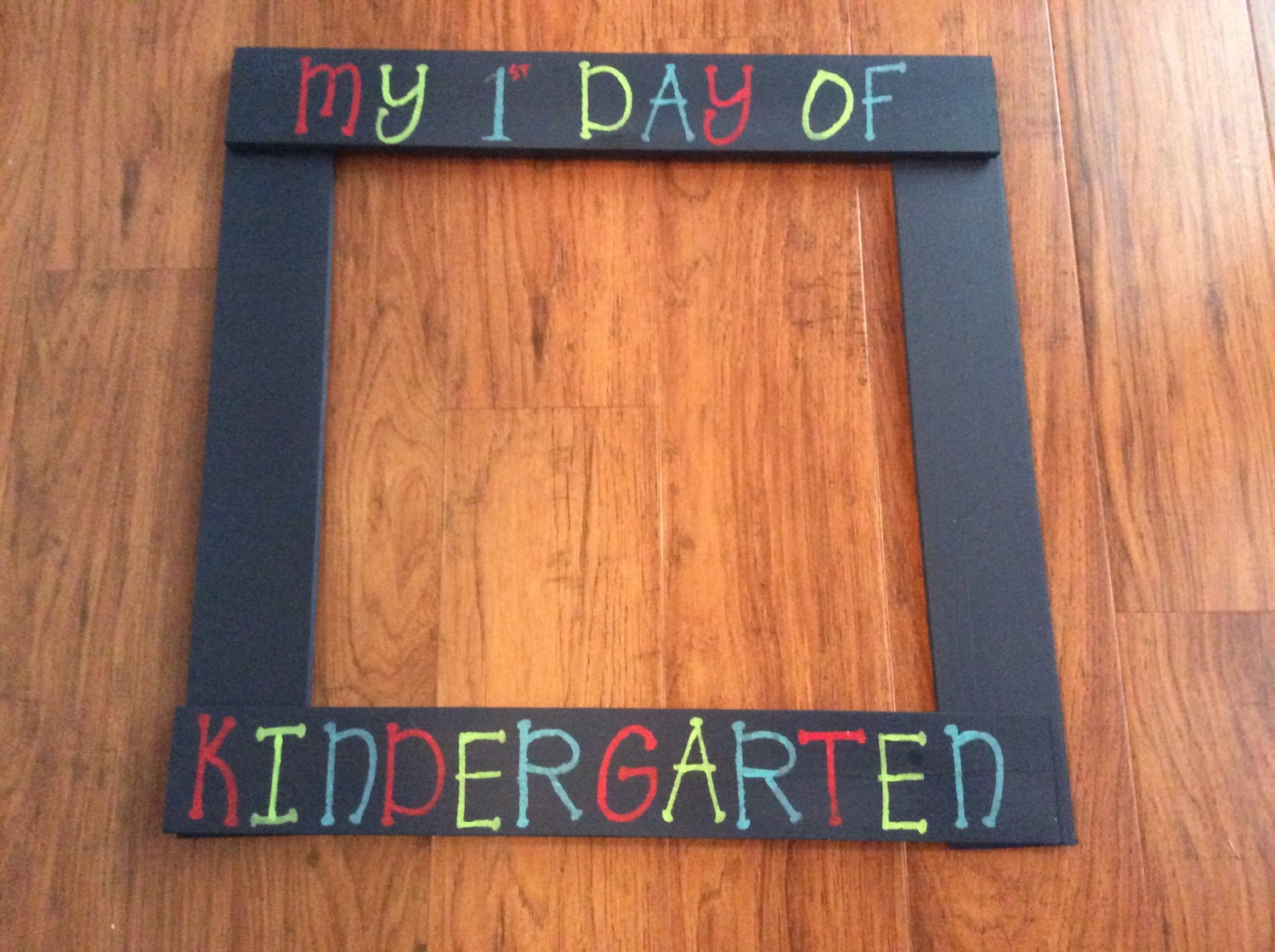 My First Day Of Kindergarten School Frame Prop Preschool my-first-day-of-kindergarten-school-frame-prop-preschool