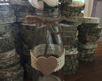 10 Milk bottle vase Rustic wedding centerpiece vase barn country wedding flower vase