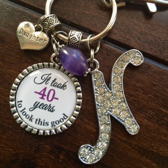 Items Similar To Gift For Daughters 40th Birthday Initial Jewelry