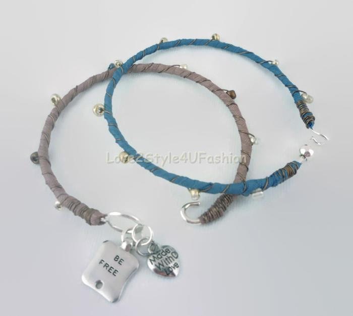 Bangle With Charms Silver Bangle Bracelet Set Wedding Party