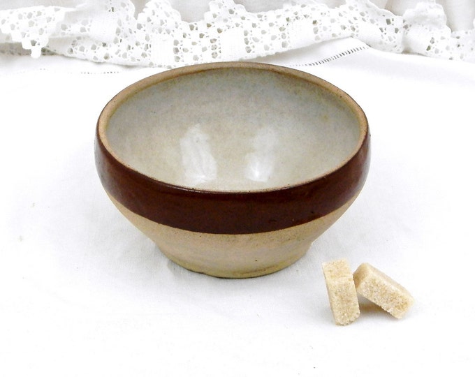 Antique French Stoneware Rustic Paté Bowl, Rillettes du Mans Pottery Container from France, Retro French Kitchen Country Cottage Decor Antique French Stoneware Rustic Paté Bowl, Rillettes du Mans Pottery Container from France, Retro French Kitchen Country Cottage Decor