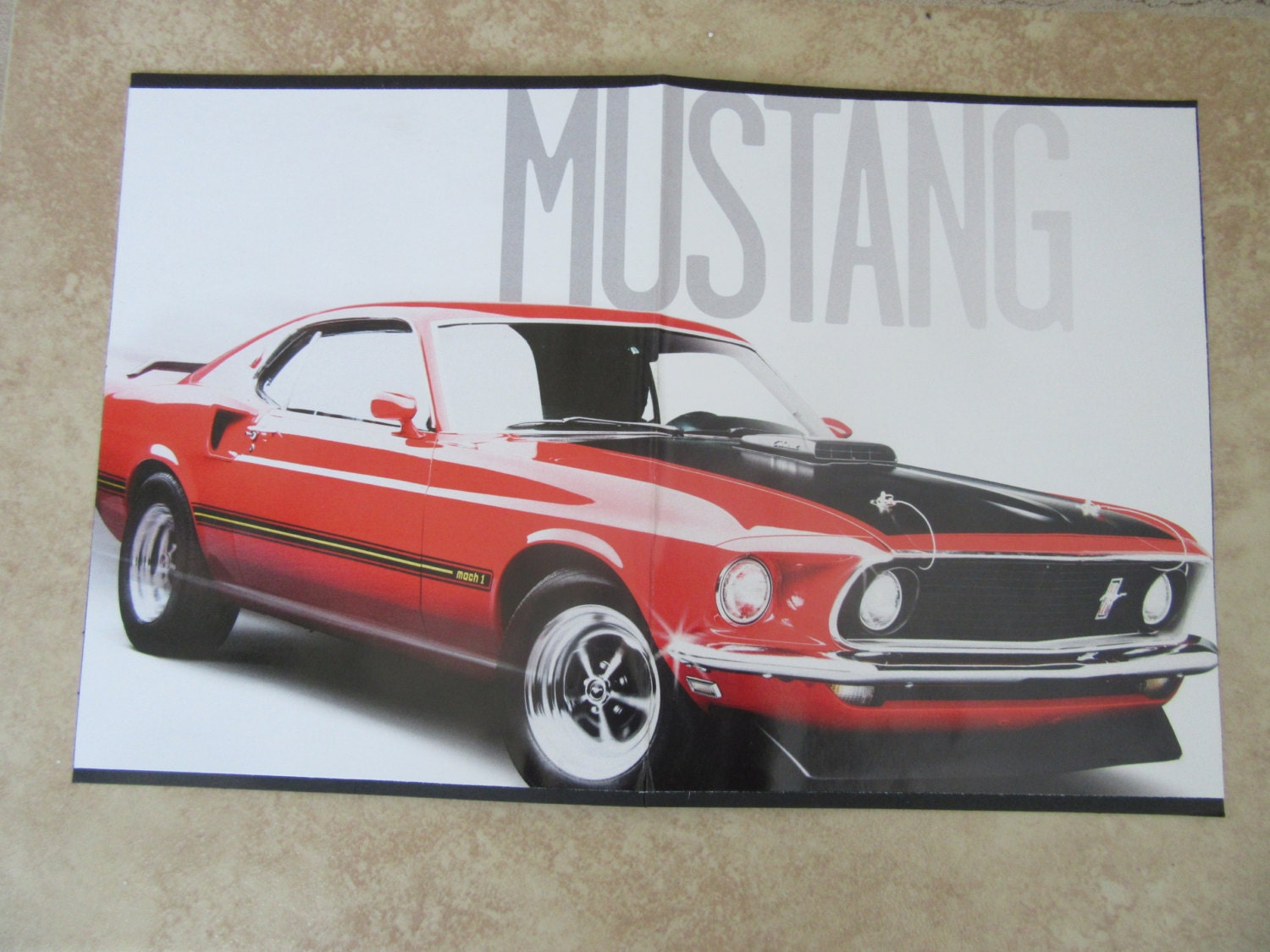 Muscle Car Birthday MUSTANG Card