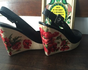 Things I do when procrastinating - upcycled wedge sandals