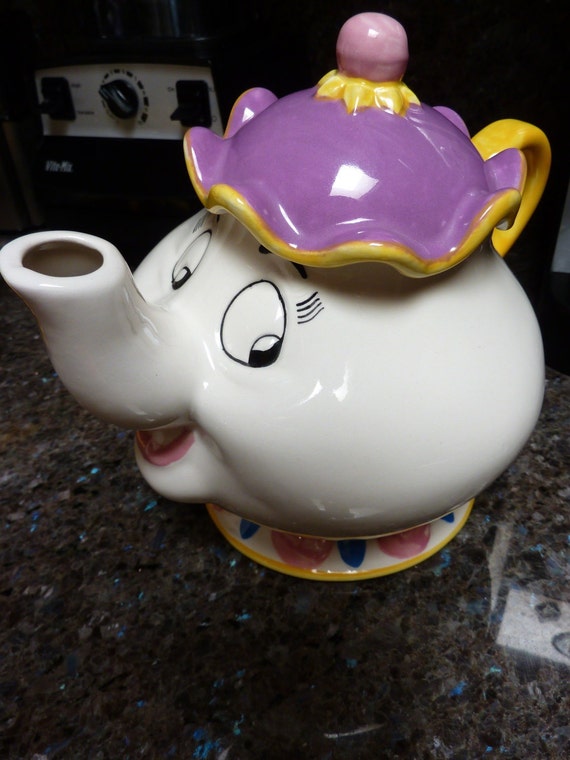 Vintage Mrs. Pott's TEAPOT Beauty And The Beast by DKCollectibles