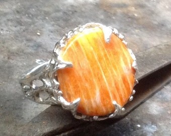 Spiney Oyster. Ring Sterling Silver