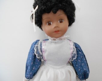 Vintage African American Porcelain Doll