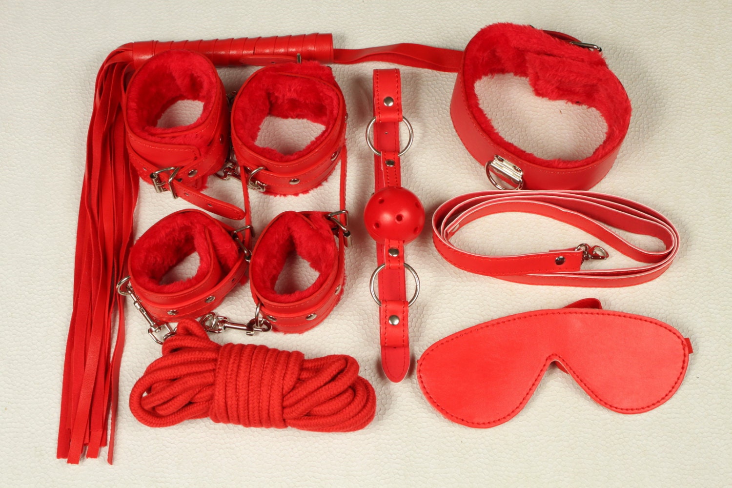 Beginners Bondage Set Ddlg Red Bdsm Bondage Kit By Bdsmt 