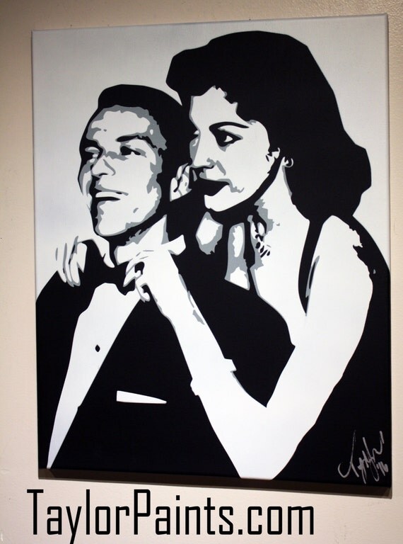 Frank Sinatra Custom Hand Painted Acrylic on Canvas 16x20